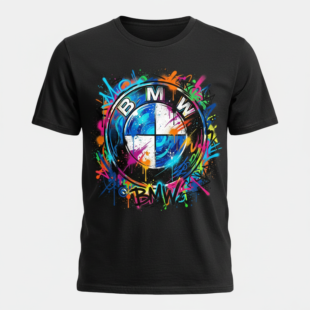 Тениска "BMW Graffiti" — урбан уличен стил