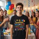 Тениска за 18-ти рожден ден – „Внимание! Вече съм на 18!“ 🎉