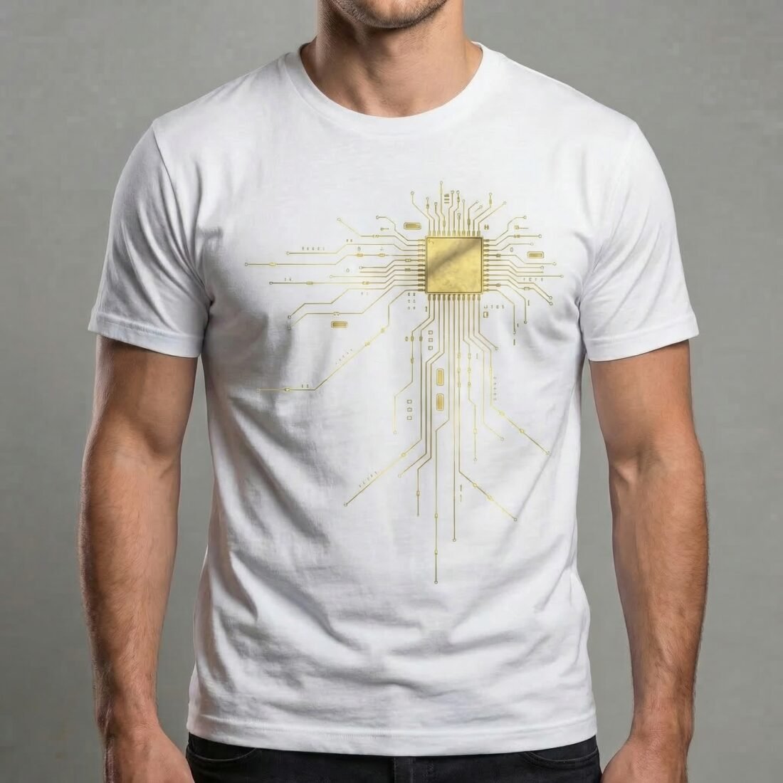 Златен Чип — Тениска с технологичен дизайн