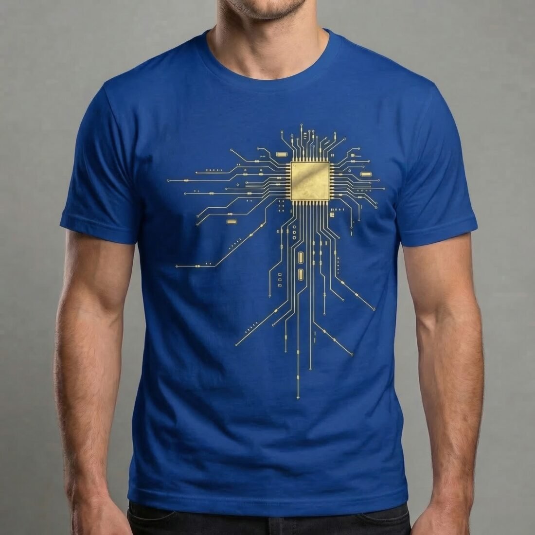 Златен Чип — Тениска с технологичен дизайн