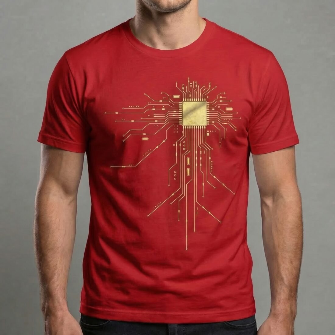 Златен Чип — Тениска с технологичен дизайн