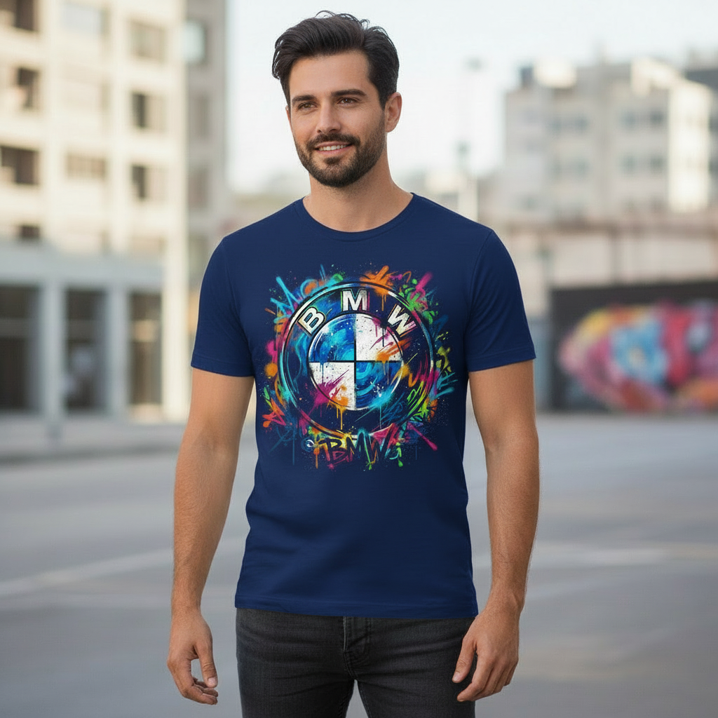 Тениска "BMW Graffiti" — урбан уличен стил