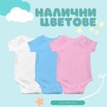Бебешко боди за първи рожден ден "1 годинка щастие"