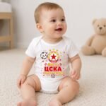 Персонализирано бебешко боди ЦСКА – с име и номер по избор